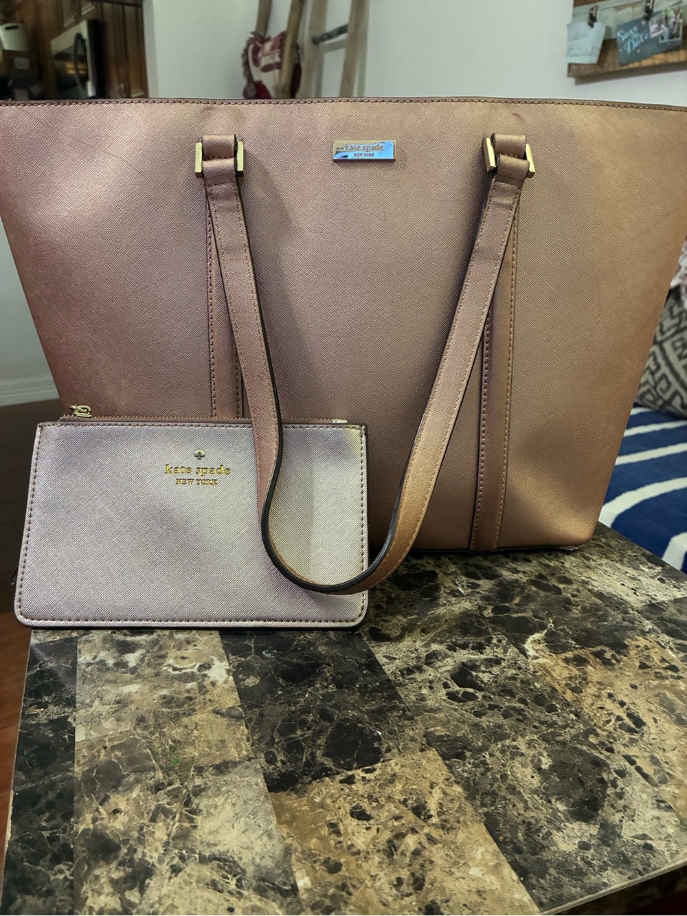 Kate Spade tote and wallet bundle
